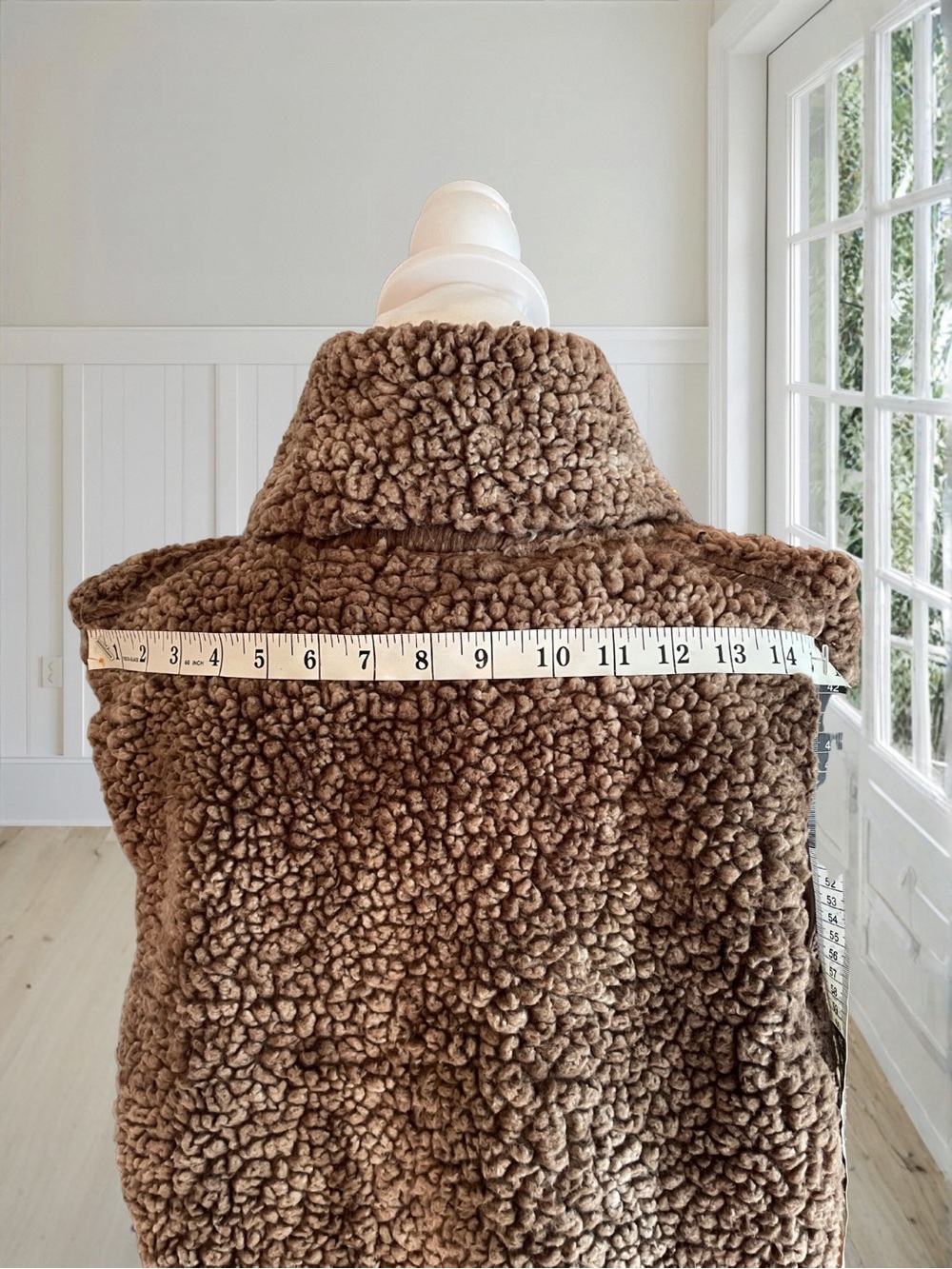 SIMPLY SOUTHERN Women's Brown Sherpa Fleece Vest Full Zip Cozy Outerwear Size L - Picture 11 of 14